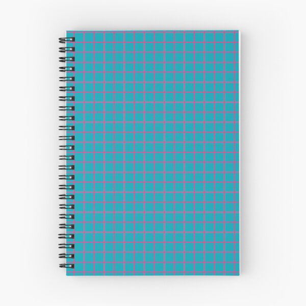 Item preview, Pink Grid on Blue designed and sold by KeksWorkroom.