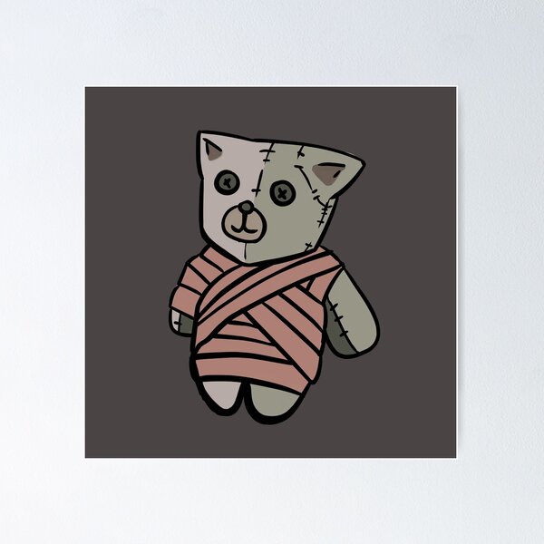 Item preview, Mummy plush zombie orange cat for halloween designed and sold by mimiririvivi.