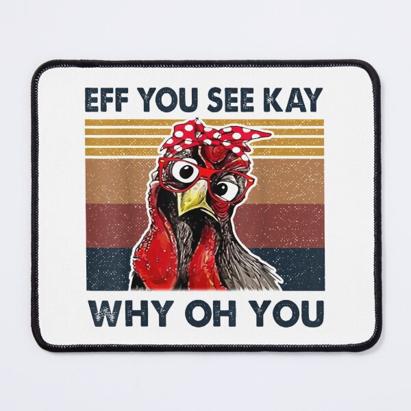 Item preview, Eff You See Kay Why Oh Y.o.u Chicken Retro Vintage designed and sold by Larslundberg.