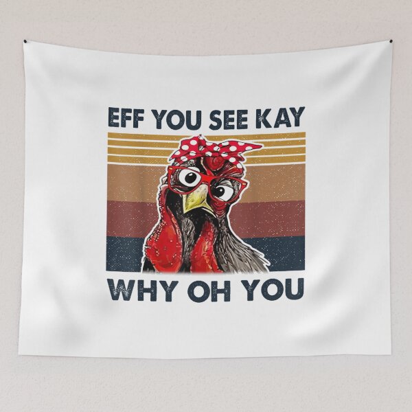 Item preview, Eff You See Kay Why Oh Y.o.u Chicken Retro Vintage designed and sold by Larslundberg.