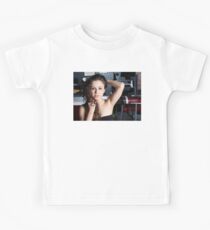 Brunette Woman Kids Tee