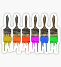 Painted Brushes Sticker