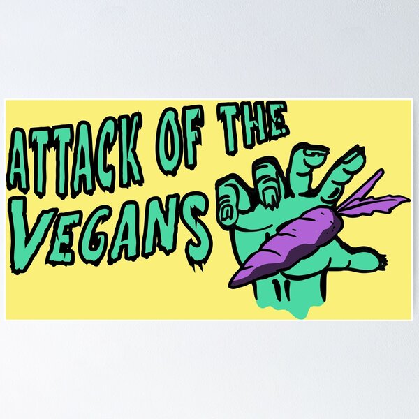 Item preview, El ataque de los veganos en Halloween designed and sold by ShineCreative.