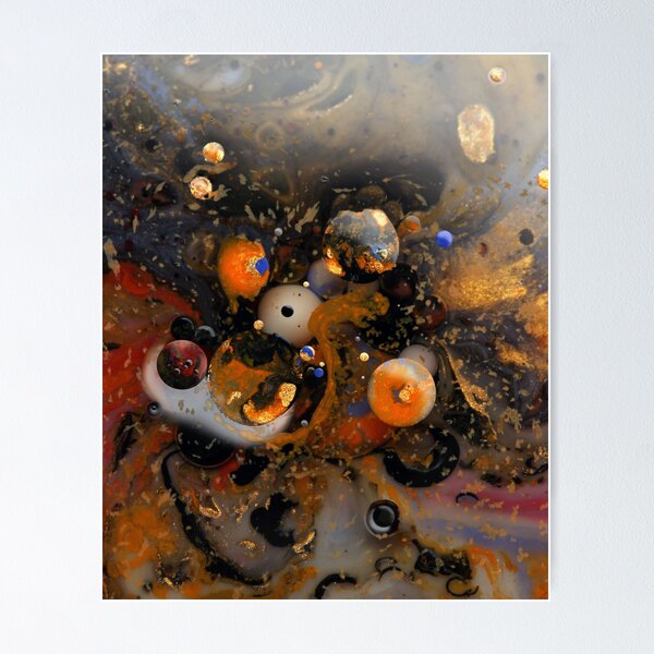 Aperçu de l'œuvre Belles planètes colorées créée et vendue par Abstractdiva.