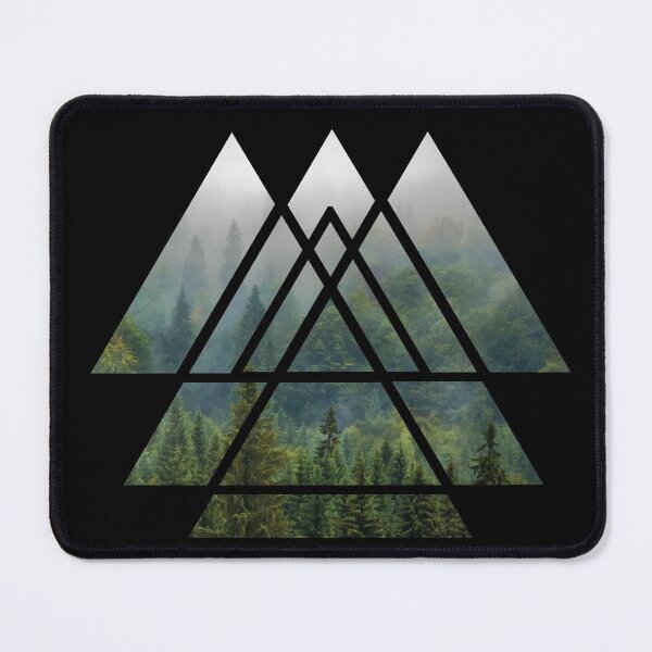 Item preview, Sacred Geometry Triangles - Misty Forest designed and sold by maryedenoa.