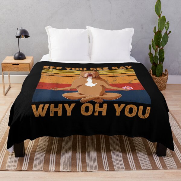 Item preview, Eff You See Kay Why Oh You Funny Pitbull Dog Yoga Vintage designed and sold by Larslundberg.