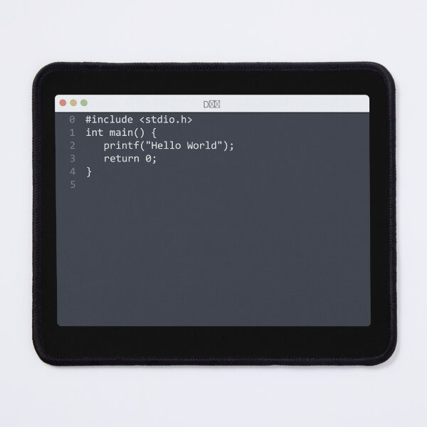 Item preview, . D♭♭ language Hello World program sample in editor window designed and sold by IuriiVlasenko.