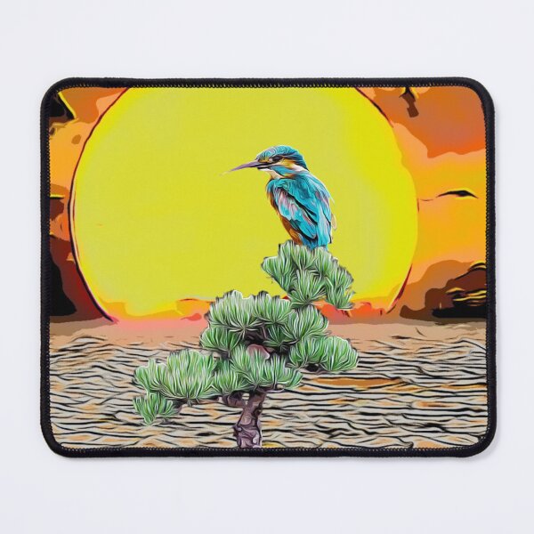 Item preview, Kingfisher bonsai desert sunset  designed and sold by TrippyEarth.