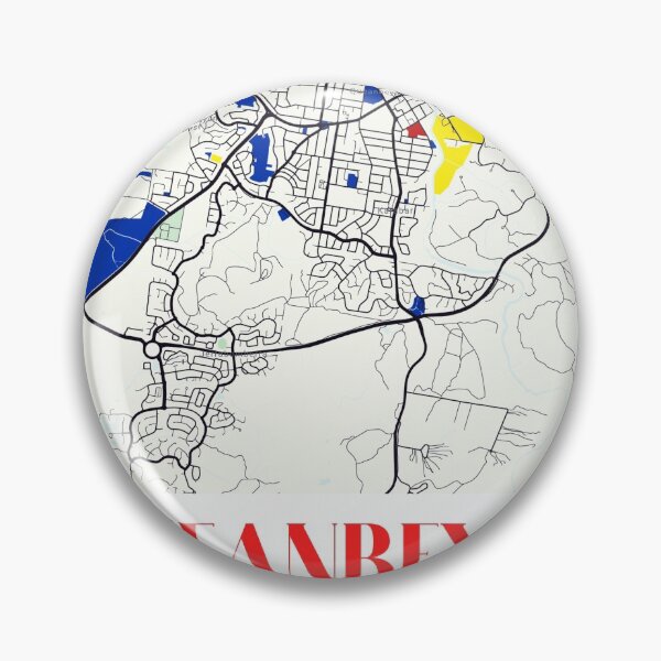 Item preview, Queanbeyan location map style with coordinates designed and sold by CrankyCactus.