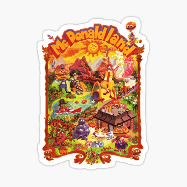 Item preview, Mcdonaldland Vintage Cast Map Poster  designed and sold by JackStam.
