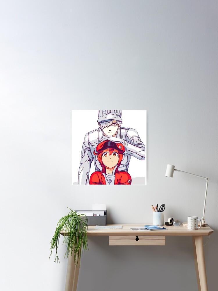 Hataraku Saibou - Cells At Work Art Board Print for Sale by CherylKato