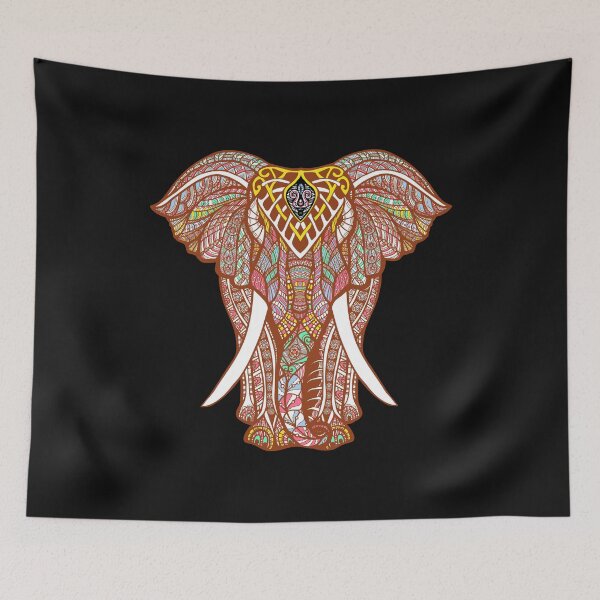 Item preview, Ornate Elephant Mandala Indian  designed and sold by Abdelal.