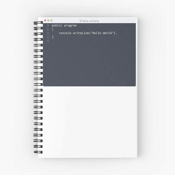 Item preview, . Elena language Hello World program sample in editor window designed and sold by IuriiVlasenko.
