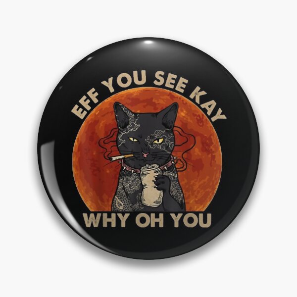 Item preview, eff you see kay why oh you black cat kitten vintage designed and sold by Larslundberg.