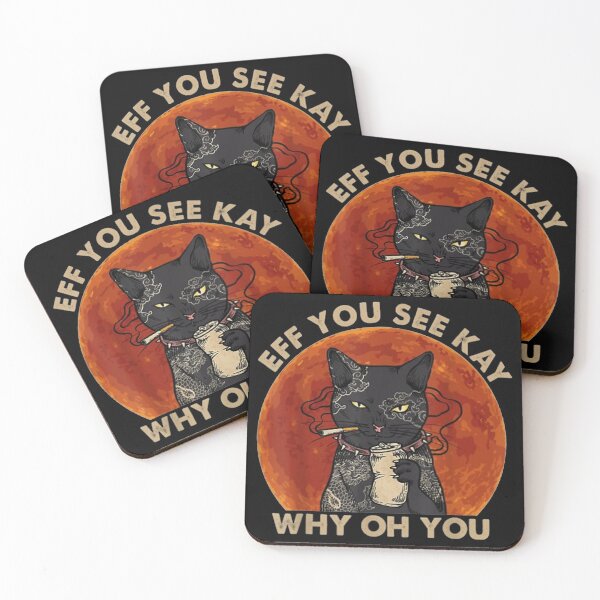 Item preview, eff you see kay why oh you black cat kitten vintage designed and sold by Larslundberg.