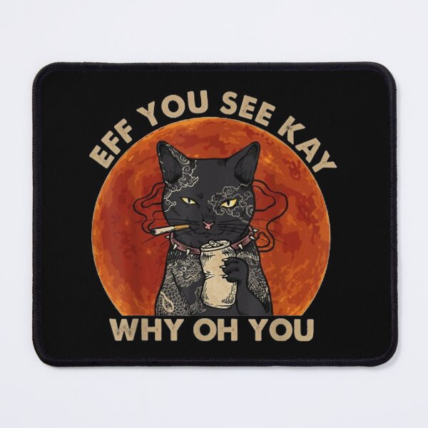 Item preview, eff you see kay why oh you black cat kitten vintage designed and sold by Larslundberg.