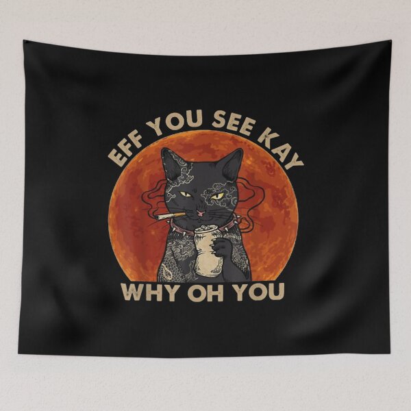 Item preview, eff you see kay why oh you black cat kitten vintage designed and sold by Larslundberg.
