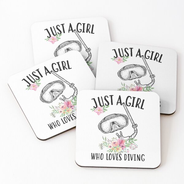 Item preview, Just a girl who loves  Diving Snorkeling designed and sold by Landesign.
