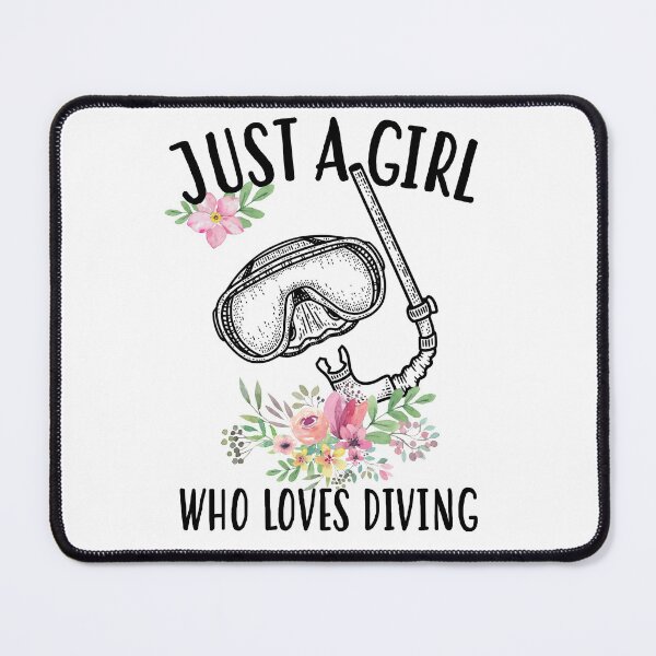 Item preview, Just a girl who loves  Diving Snorkeling designed and sold by Landesign.