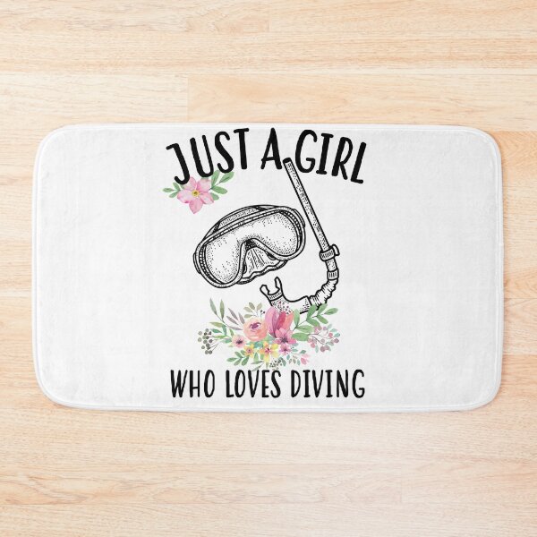 Item preview, Just a girl who loves  Diving Snorkeling designed and sold by Landesign.