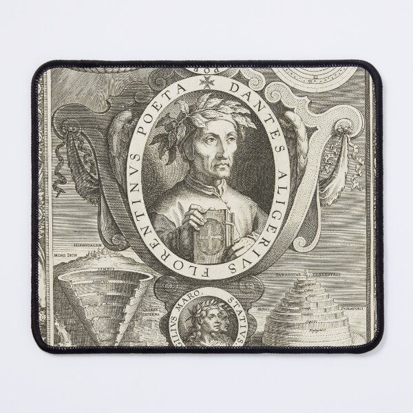 Item preview, Dante Alighieri portrait, divine comedy designed and sold by Mauswohn.