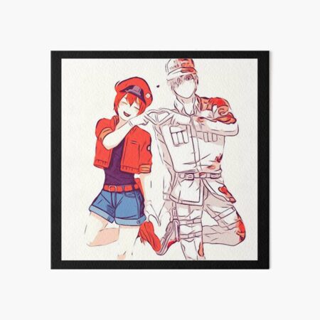 Hataraku Saibou - Cells At Work Art Board Print for Sale by CherylKato