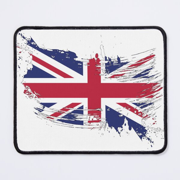 Item preview, United Kingdom Flag Brush Splatter designed and sold by DCornel.