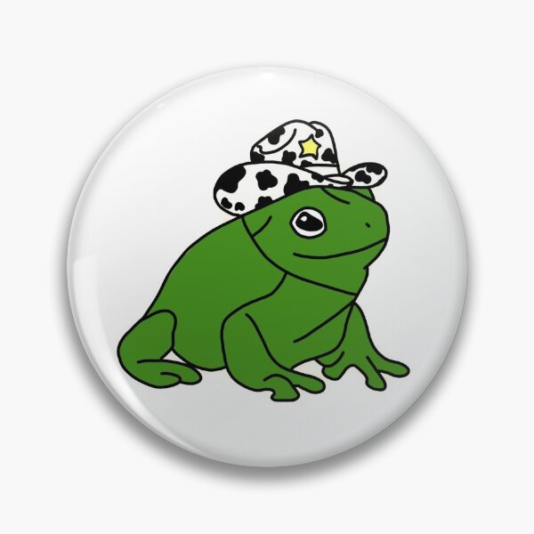 Item preview, Cowboy Cute Frog Drawing designed and sold by Duundeed.