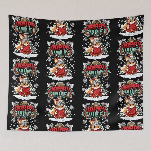 Item preview, Happy Yule - Viking Christmas - Fox designed and sold by anziehend.