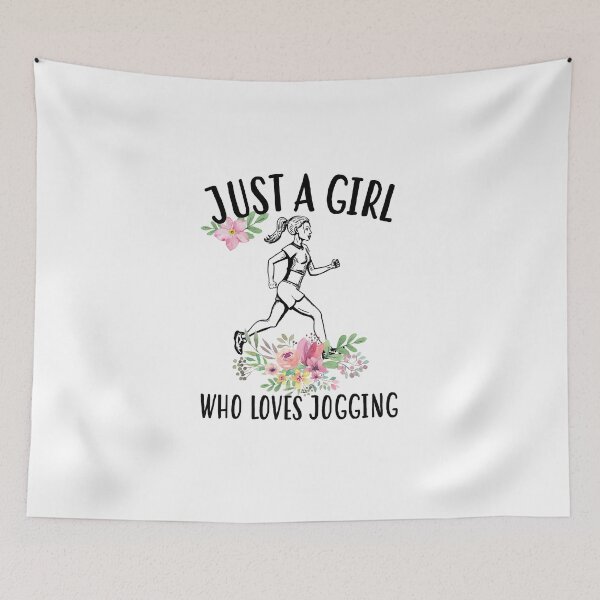 Item preview, Just a girl who loves Jogging designed and sold by Landesign.