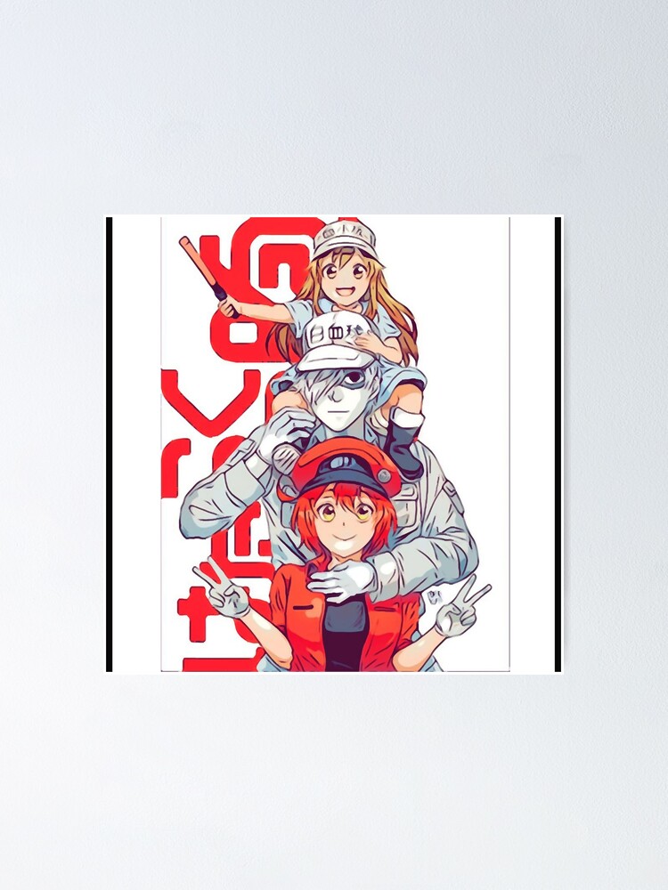 Hataraku Saibou - Cells At Work Art Board Print for Sale by CherylKato