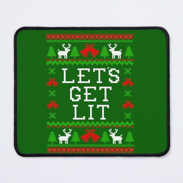 Item preview, Let's Get Lit - Ugly Christmas Sweater Style designed and sold by Christmas-Tees.
