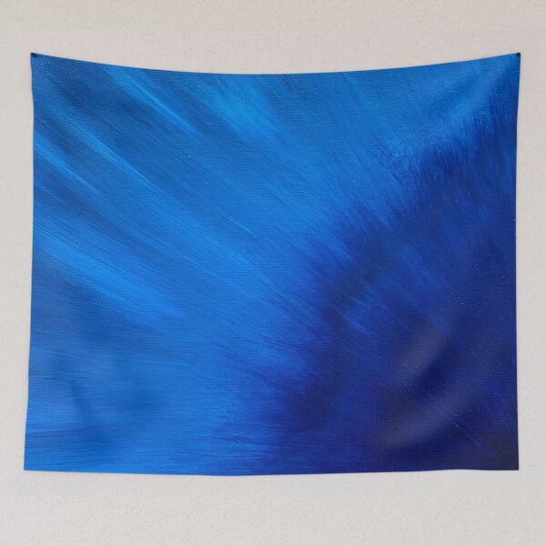 Item preview, Blue Abstract Painting with Acrylic designed and sold by Ebycreations.