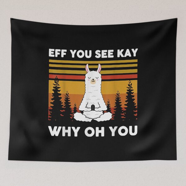 Item preview, Vintage EFF You See Kay Why Oh You Llama designed and sold by Larslundberg.