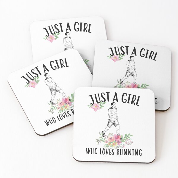 Item preview, Just a girl who loves running designed and sold by Landesign.