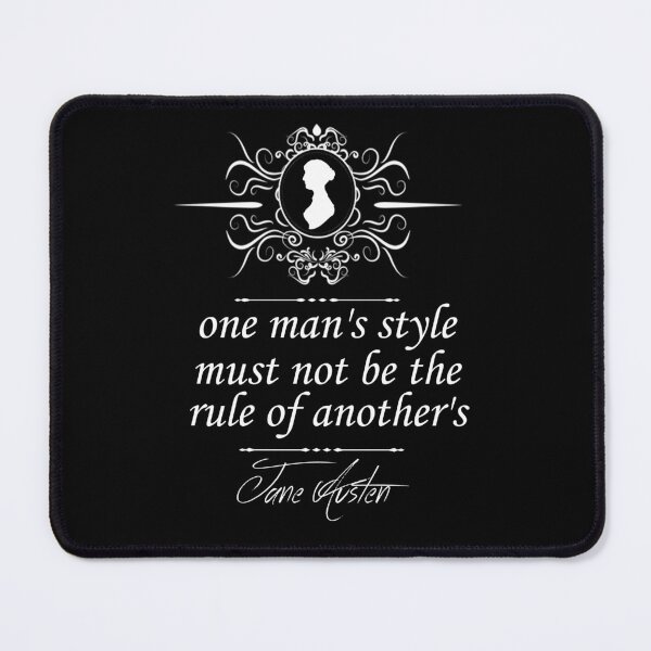 Item preview, Jane Austen Pride and Prejudice Quotes One Man's Style designed and sold by TopTeeShop.