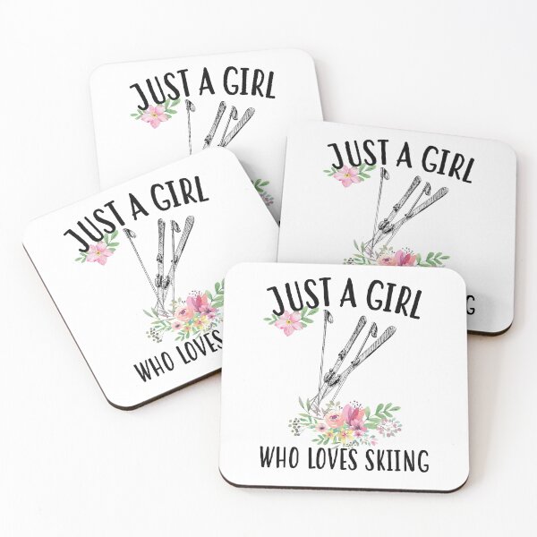 Item preview, Just a girl who loves Skiing designed and sold by Landesign.