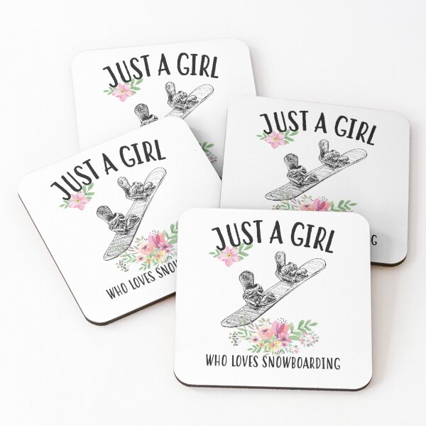 Item preview, Just a girl who loves snowboarding designed and sold by Landesign.