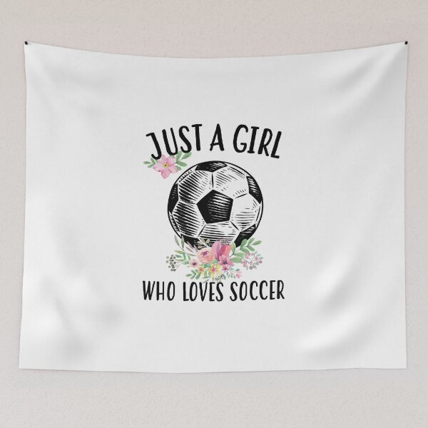 Item preview, Just a girl who loves soccer designed and sold by Landesign.