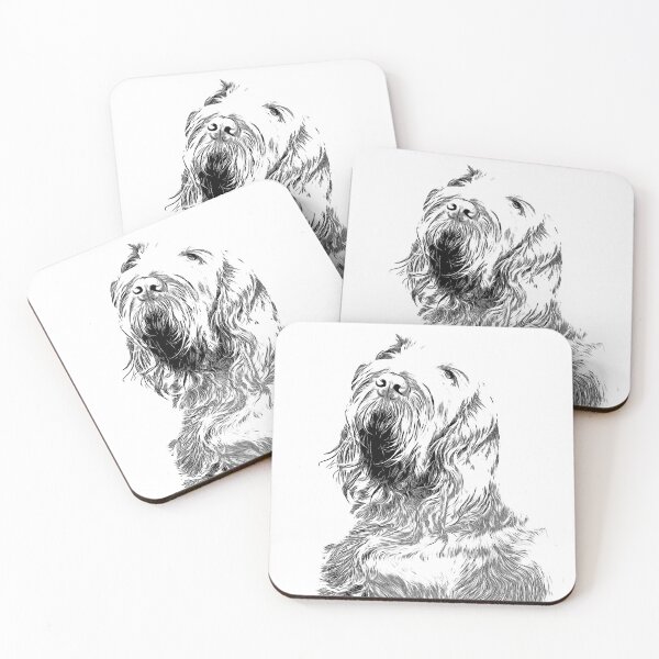 Item preview, Orange Spinone Portrait by heidiannemorris © designed and sold by FOLK ART FUSION by heidiannemorris.