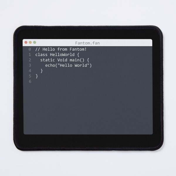 Item preview, . Fantom language Hello World program sample in editor window designed and sold by IuriiVlasenko.