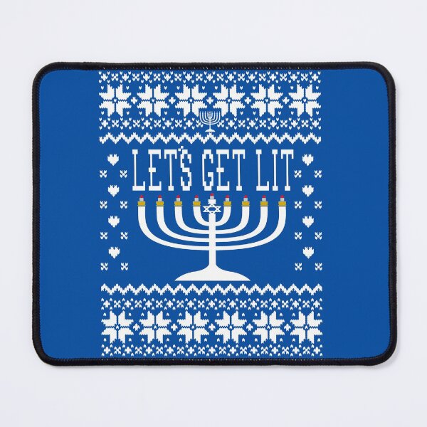Item preview, Lets Get Lit - Ugly Hanukkah Sweater Style designed and sold by Christmas-Tees.