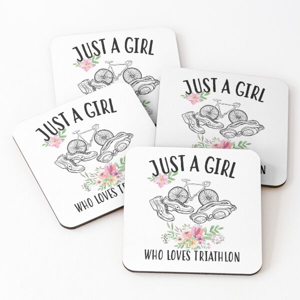 Item preview, Just a girl who loves triathlon designed and sold by Landesign.
