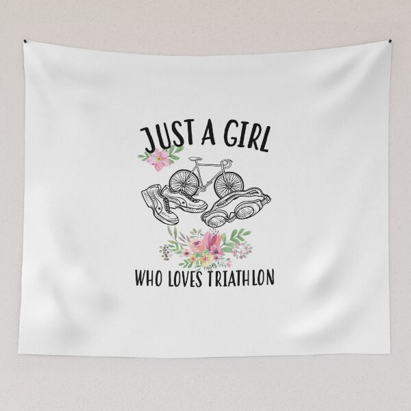 Item preview, Just a girl who loves triathlon designed and sold by Landesign.