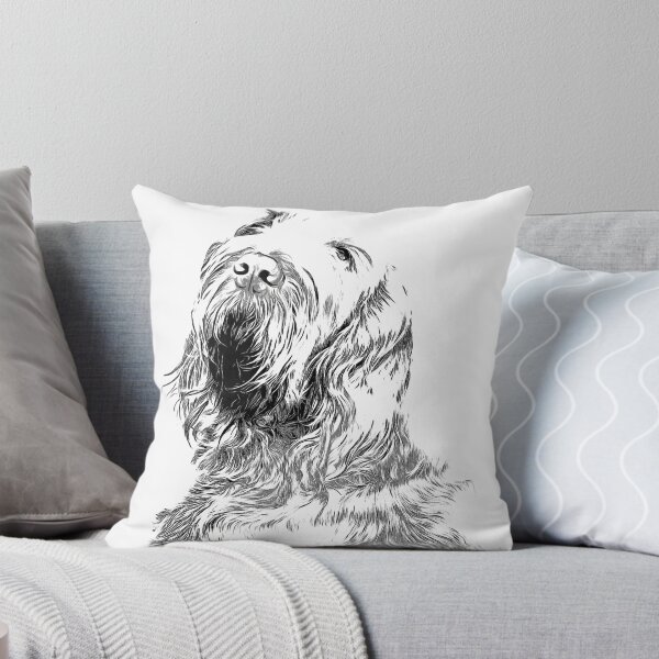Item preview, Orange Spinone Portrait by heidiannemorris © designed and sold by FOLK ART FUSION by heidiannemorris.
