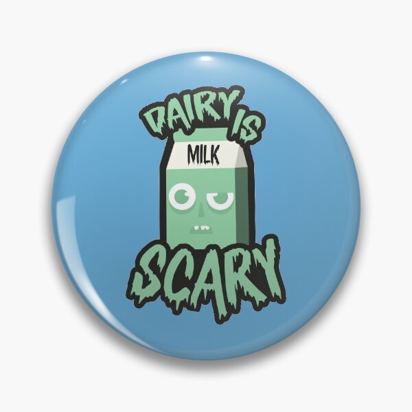 Aperçu de l'œuvre Les produits laitiers sont effrayants pour Halloween végétalien créée et vendue par ShineCreative.