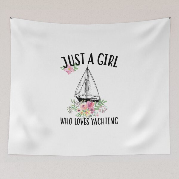 Item preview, Just a girl who loves Yachting designed and sold by Landesign.