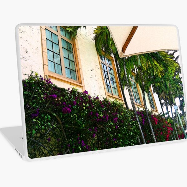 Purple and Red Bougainvillea Art Laptop Skin