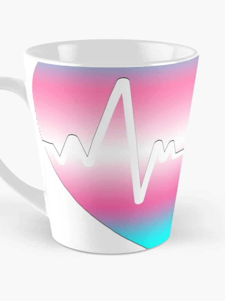 Thumbnail 3 of 4, Coffee Mug, Trans Heart Beat designed and sold by RMSartZ.
