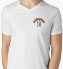 Hella Gay Men's V-Neck T-Shirt